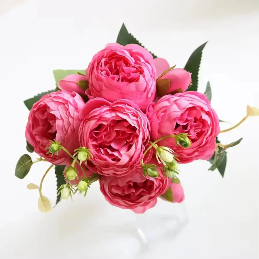 Artificial Peony Rose Bouquet Auraveia