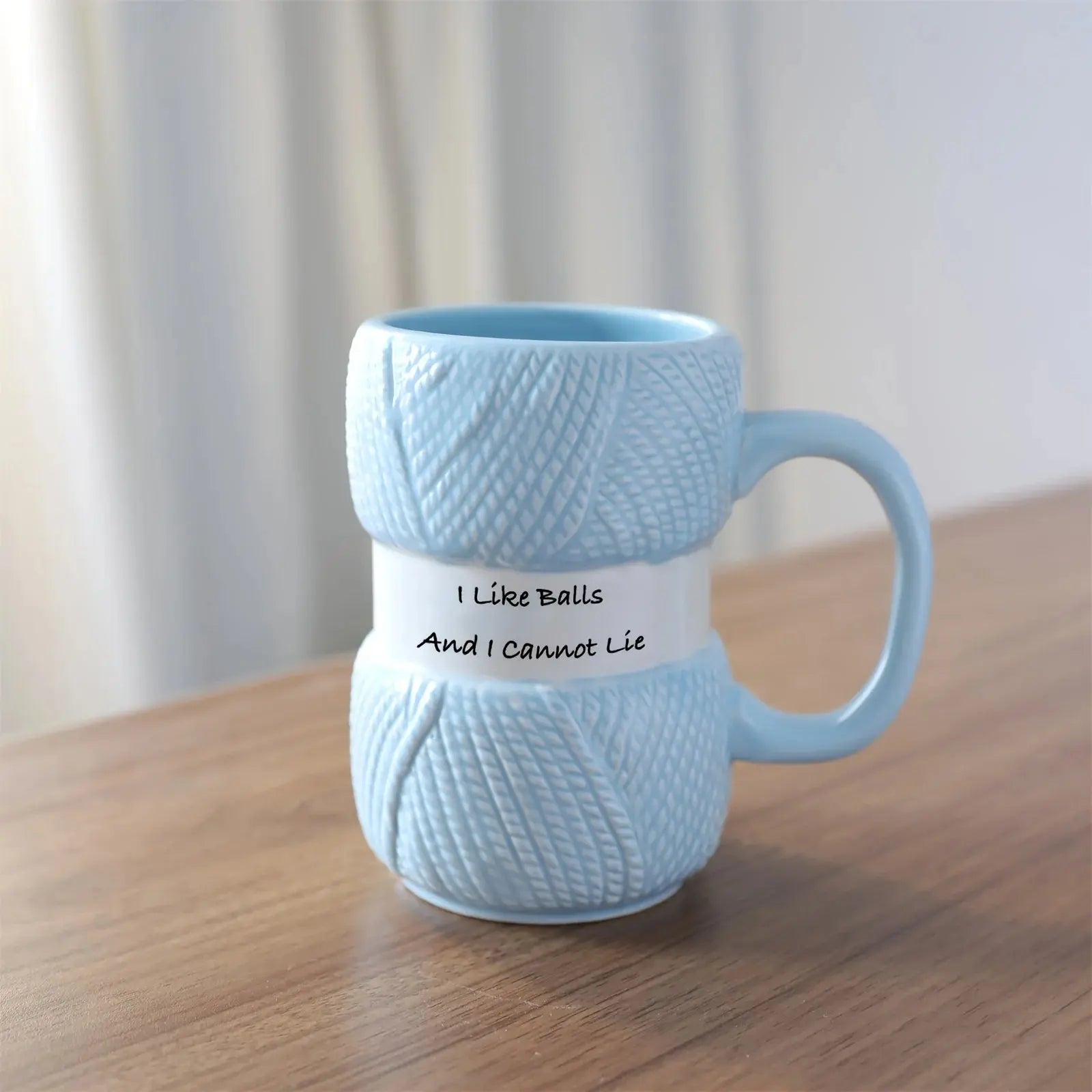 1pc 425ml Unique Knit Style Ceramic Coffee Mug Insulated Funny Gift for Family Holiday Tea Cup Gift Summer and Winter Drinkware - Auraveia