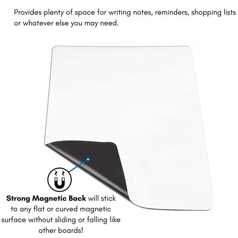 A3+A4 Magnetic Dry Erase Board Fridge Markers WhiteBoard Sheet Kitchen Erasable Flexible Refrigerator Magnet Memo Grocery List - Auraveia