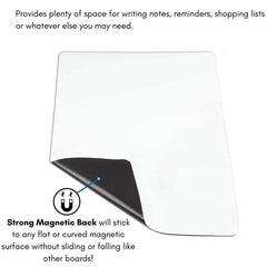 A3+A4 Magnetic Dry Erase Board Fridge Markers WhiteBoard Sheet Kitchen Erasable Flexible Refrigerator Magnet Memo Grocery List - Auraveia