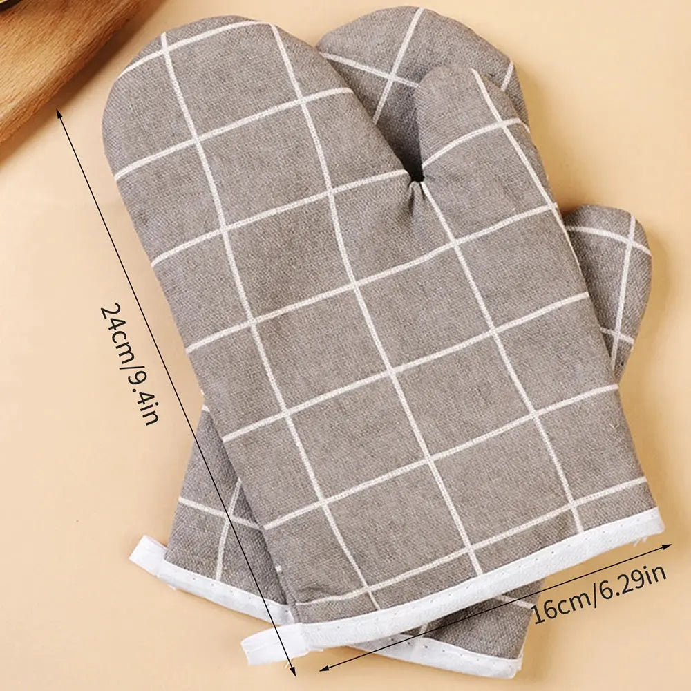 1pcs Kitchen Baking Gloves Microwave Oven Gloves High Temperature Resistant And Insulated Gloves Oven Gloves Heat-Resistant Glo - Auraveia