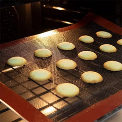 30x40cm Silicone Mat Baking Tray Baking Net Mat Breathable Non-stick Baking Mat Cookie Mat High Temperature Oven Mat G165 - Auraveia