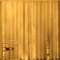 USB LED Curtain Fairy Lights Auraveia