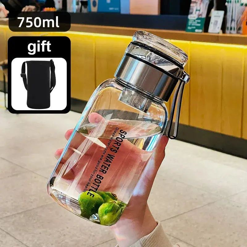 2L Large Glass Water Bottle Auraveia