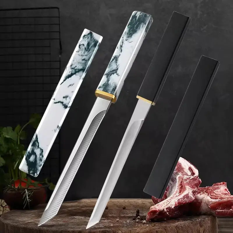 Utility Knife Slicing Meat Fruit Fish Knife Chef Cleaver Meat Chop Vegetable Kitchen Knives Hand Forge Boning Butcher Knife Tool - Auraveia