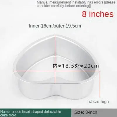 4-12 inch Aluminum Round Cake Bakeware solid bottom Chiffon Cake die for aluminum alloy Home baking cake mold pan cake tin - Auraveia