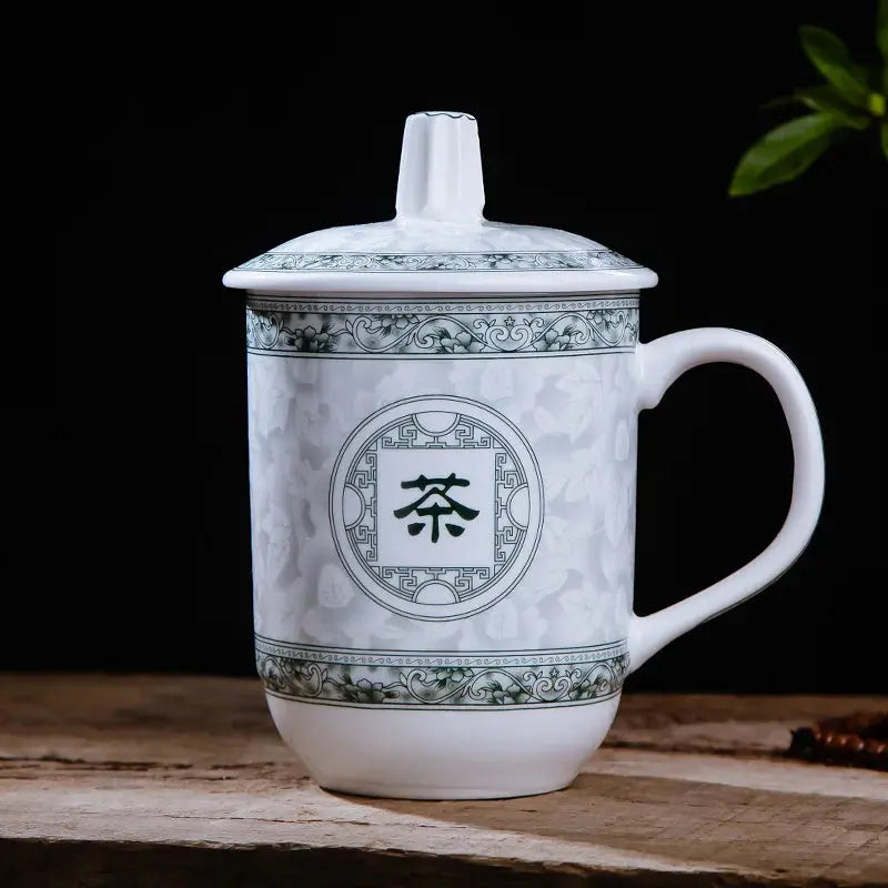 Chinese style Ceramic Cup,Personality Retro Milk Juice Lemon Mug Coffee Tea Cup Home Office Drinkware Unique Gift - Auraveia