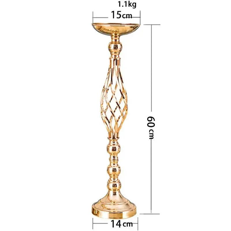 Golden Iron Table Candle Holder Auraveia