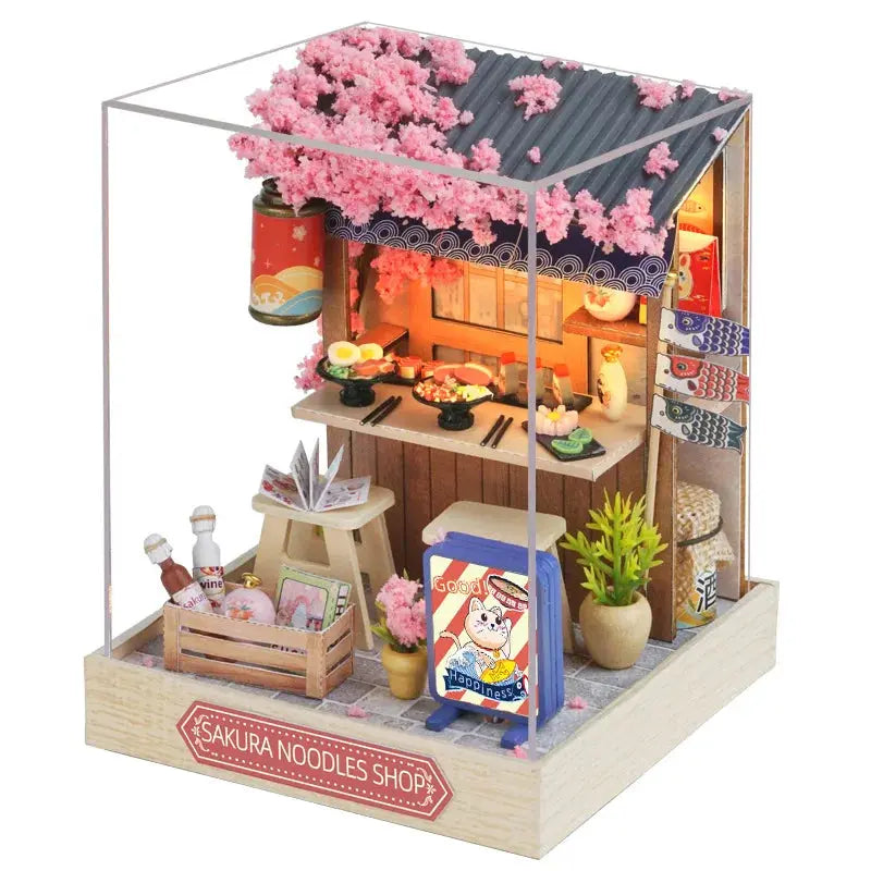 Magic Wooden Doll House Mini Kit DIY Handmade Assembly Model Building Room Bedroom Decoration 3D Puzzle Girl Toy Birthday Gifts - Auraveia