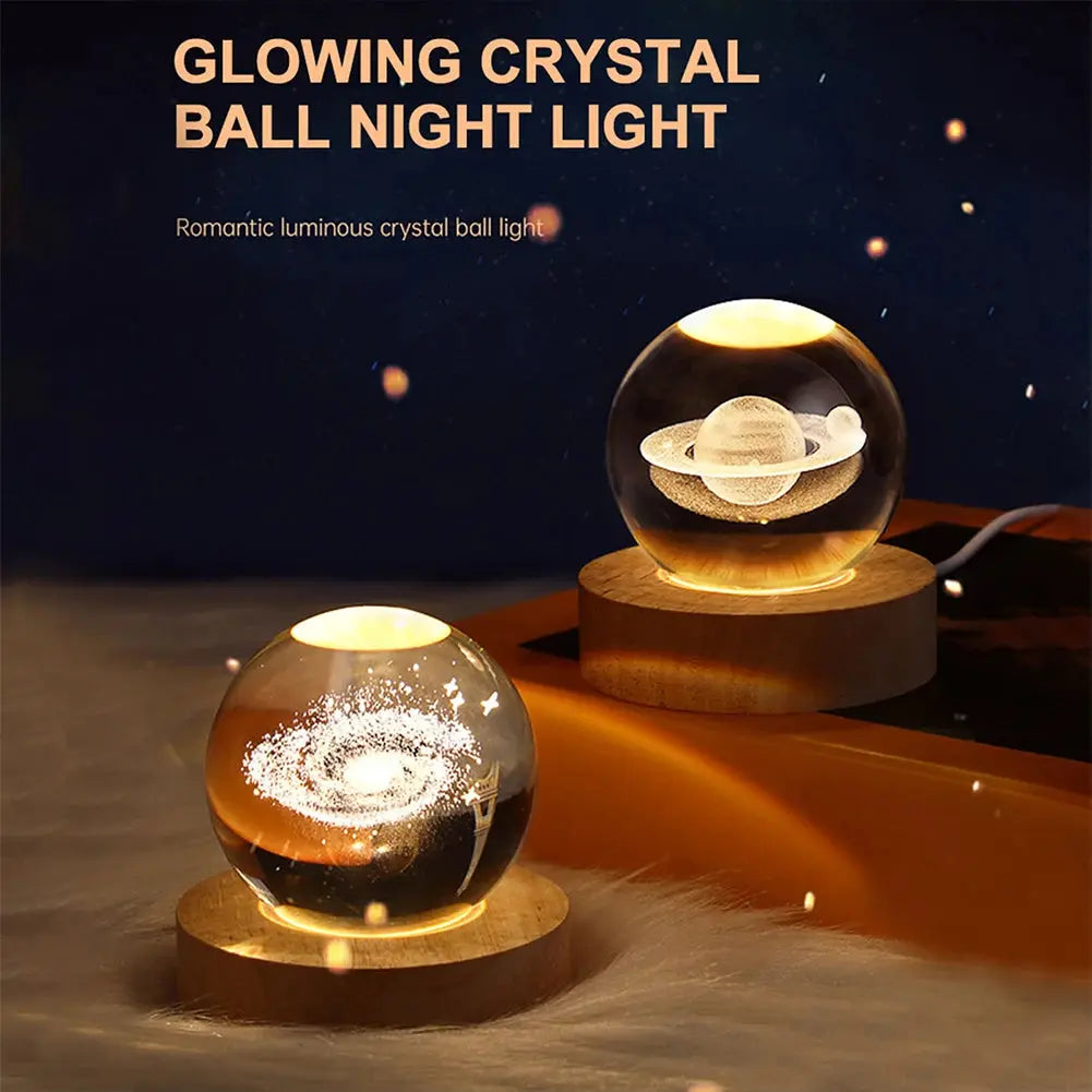 LED Crystal Ball Lamp Auraveia