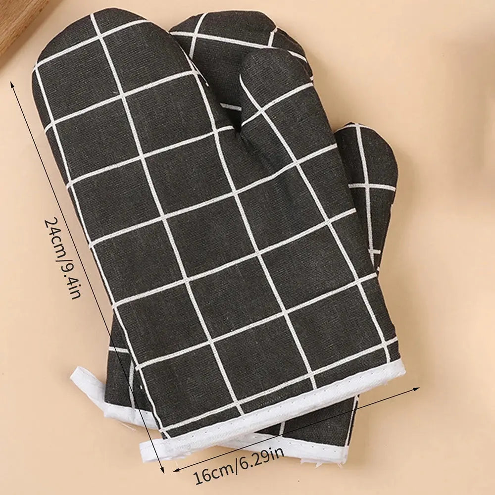 1pcs Kitchen Baking Gloves Microwave Oven Gloves High Temperature Resistant And Insulated Gloves Oven Gloves Heat-Resistant Glo - Auraveia