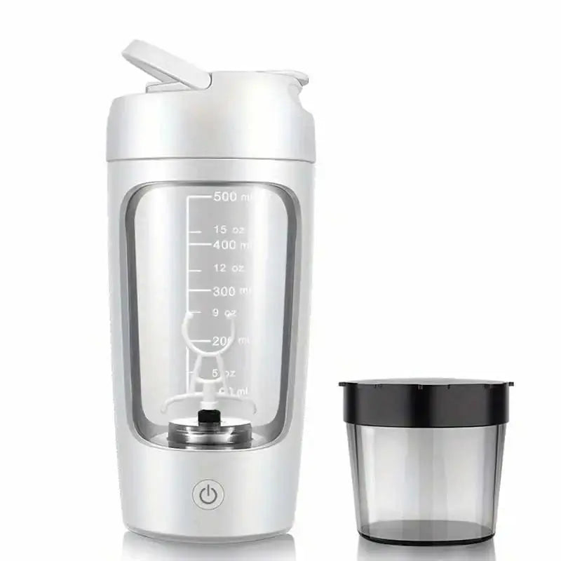 Electric Shaker Bottle 500ML Electric Protein Powder Mixing Cup Automatic Shaker Bottle Mixer Shake Bottle Milk Coffee Blender Kettle fro Gym outdoor Auraveia