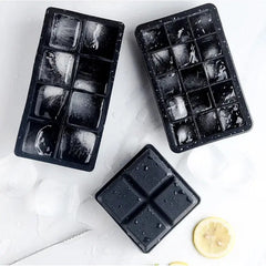 4/6/8/15 Grid Big Ice Tray Mold Giant Jumbo Large Food Grade Silicone Ice Cube Square Tray Mold DIY Ice Maker Ice Cube Tray - Auraveia