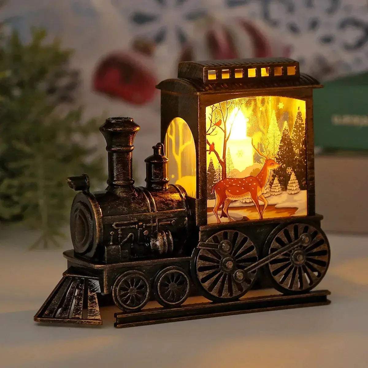 Vintage LED Train Night Lamp Auraveia