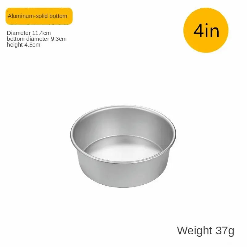 4-12 inch Aluminum Round Cake Bakeware solid bottom Chiffon Cake die for aluminum alloy Home baking cake mold pan cake tin - Auraveia