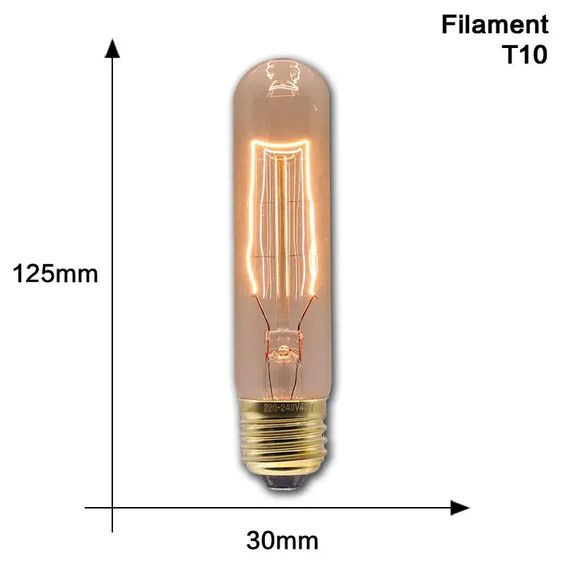 Retro Edison Bulb Lamps E27 40W 220V 110V Bedroom Industrial Loft Vintage Light Bulb For Home Decor T45 A19 ST64 G80 G95 Lamp - Auraveia