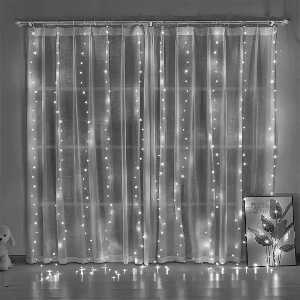 USB LED Curtain Fairy Lights Auraveia