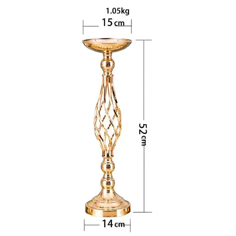 Golden Iron Table Candle Holder Auraveia