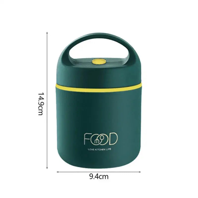 Stainless Steel Vacuum Thermal Lunch Box Portable Food Warmer Soup Cup Thermos Containers Simple Durable Bento Box For Children - Auraveia