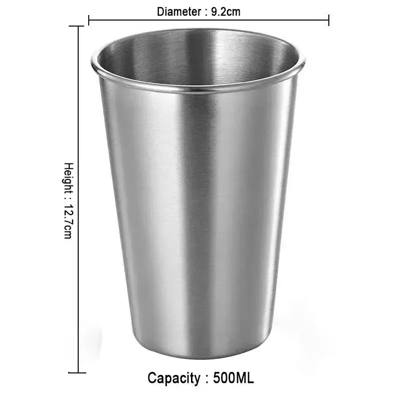 Stainless Steel Gold Cups 300ML Insulated Metal Cup 304 Drinking Beer Mug Metal Travel Drink Cup - Auraveia