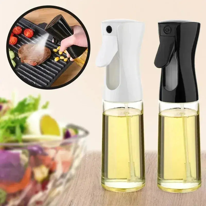 1pc 200ml/300ml Oil Spray Bottle Kitchen Cooking Olive Oil Dispenser Camping BBQ Baking Vinegar Soy Sauce Sprayer Containers - Auraveia