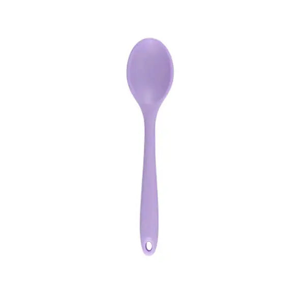 Long Handle Silicone Ladle Soup Spoon Colander Ramen Noodles Tablespoons Scoop Rice Salad Stirring Spoons Kitchen Teaspoons - Auraveia