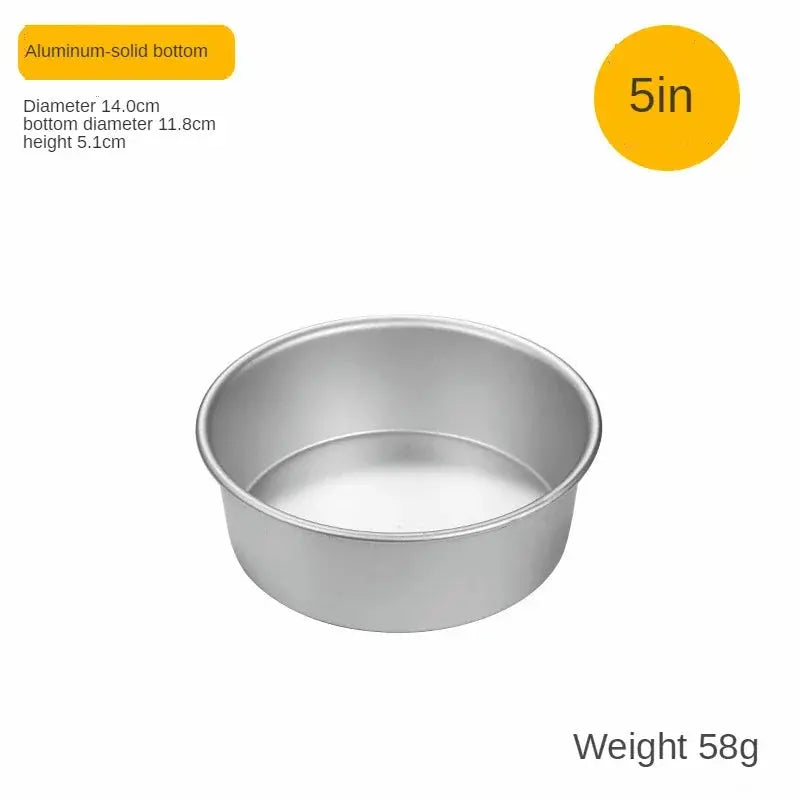 4-12 inch Aluminum Round Cake Bakeware solid bottom Chiffon Cake die for aluminum alloy Home baking cake mold pan cake tin - Auraveia