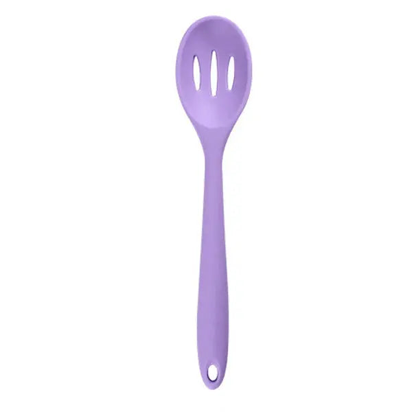 Long Handle Silicone Ladle Soup Spoon Colander Ramen Noodles Tablespoons Scoop Rice Salad Stirring Spoons Kitchen Teaspoons - Auraveia